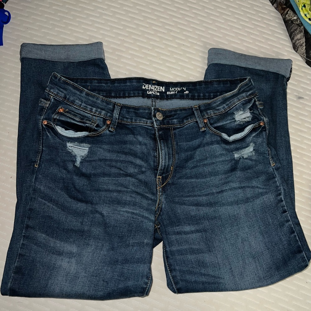 Levi’s Denizen jeans modern slim cuffed